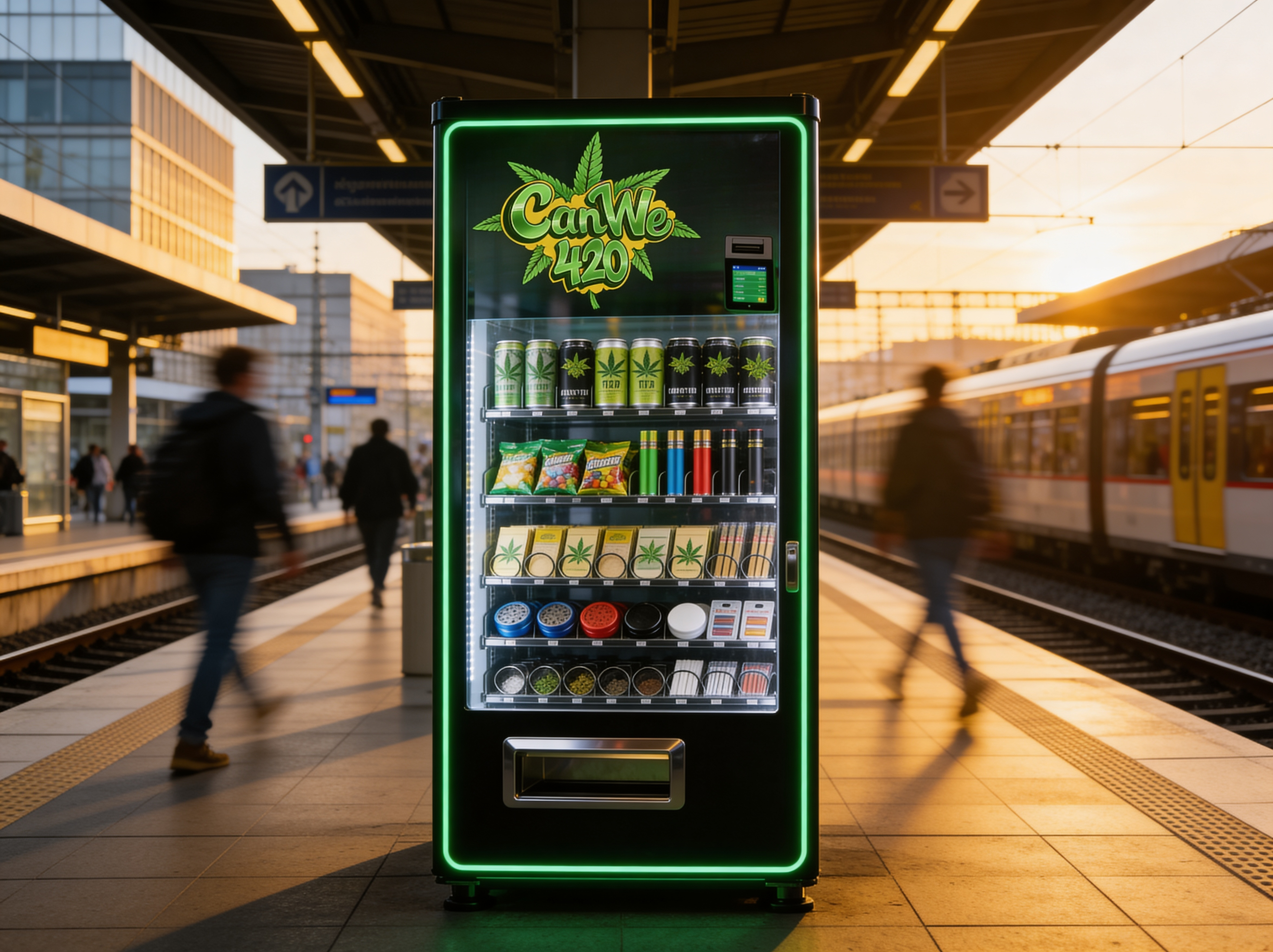 CanWe420 Automat am Bahnhof