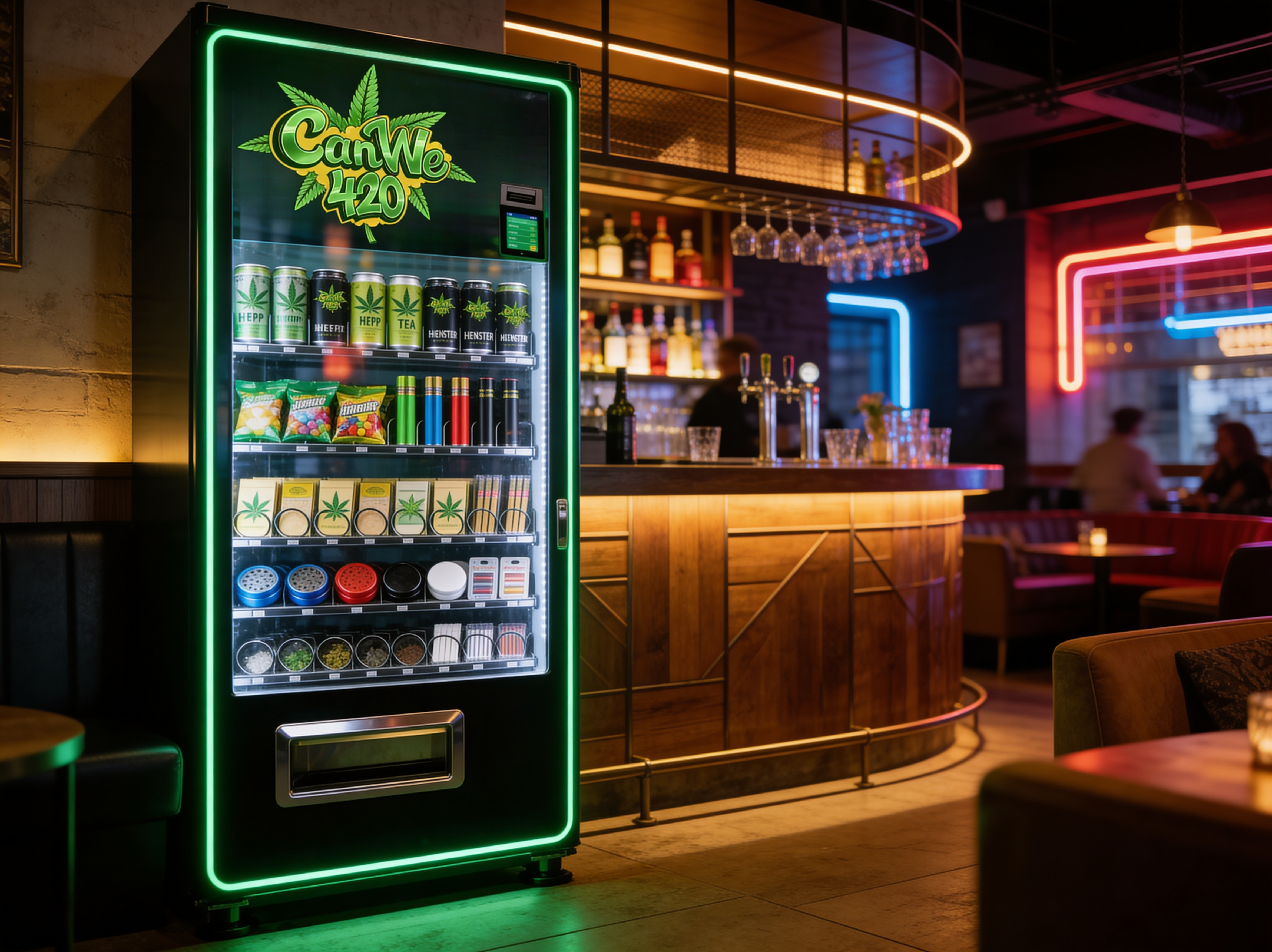 CanWe420 Automat in einer Bar