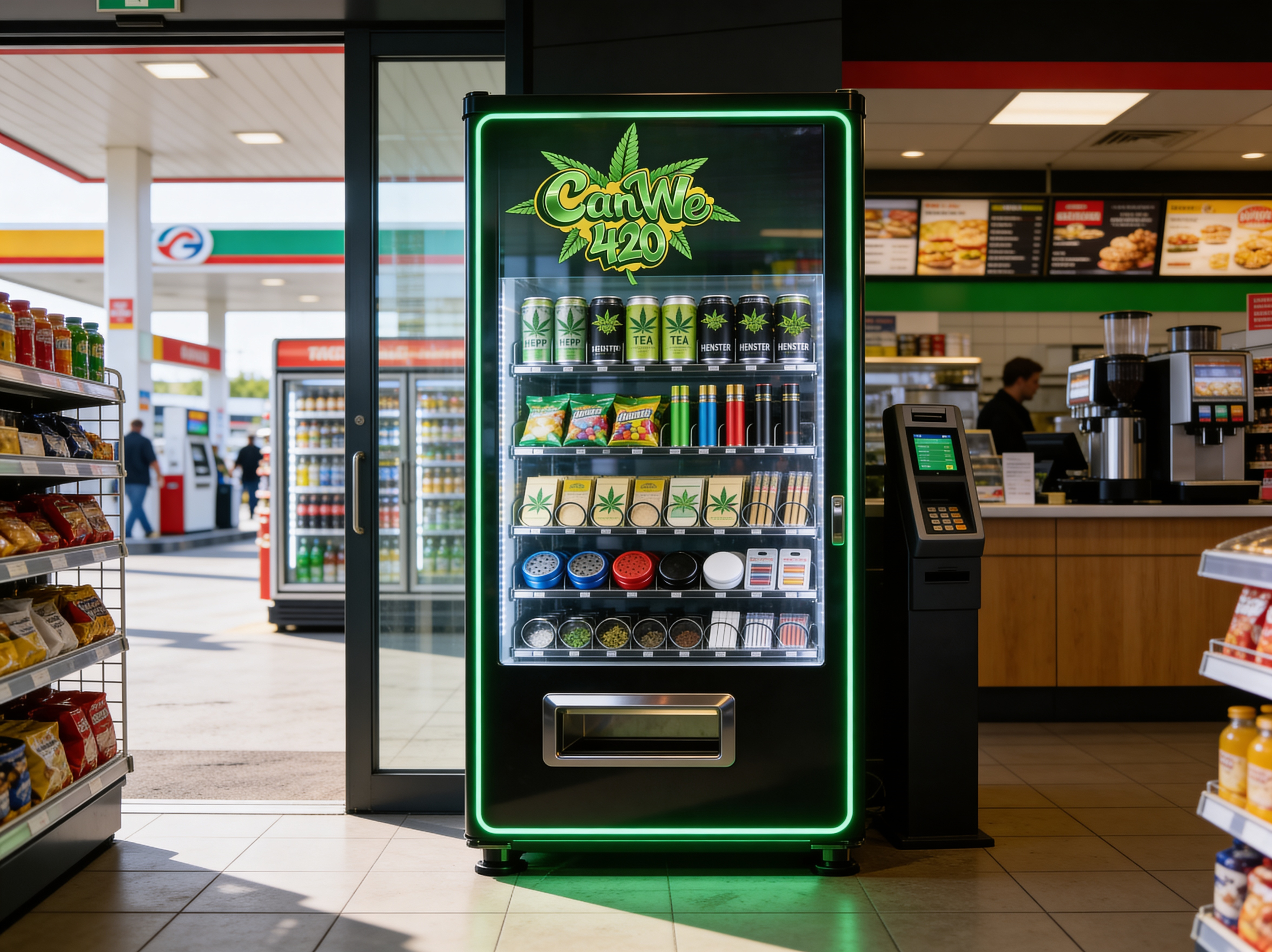 CanWe420 Automat an der Tankstelle